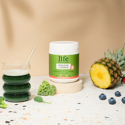 Life Botanics Greens + Shred 150g — lifestyle photo