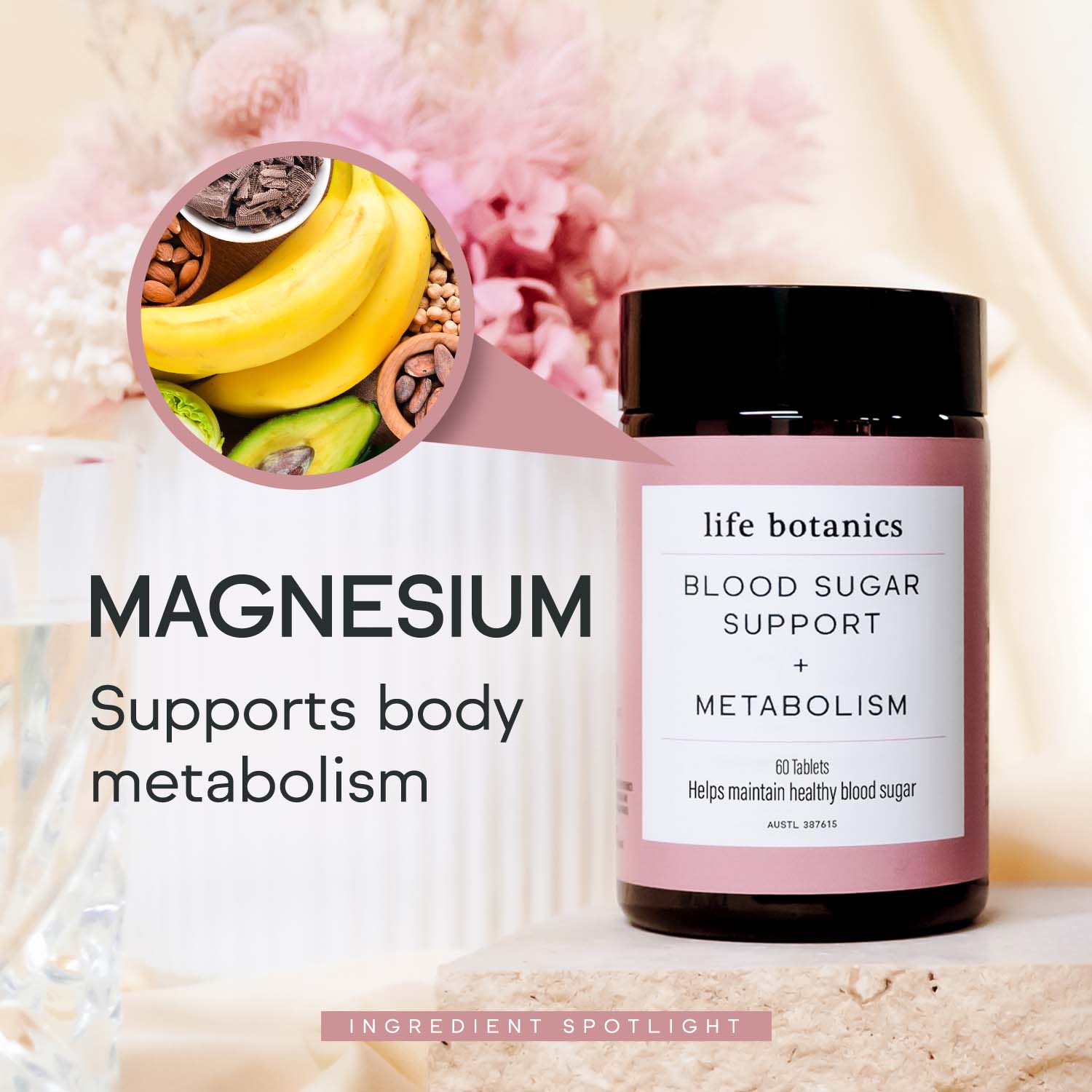 life botanics Blood Sugar Support + Metabolism Magnesium 180