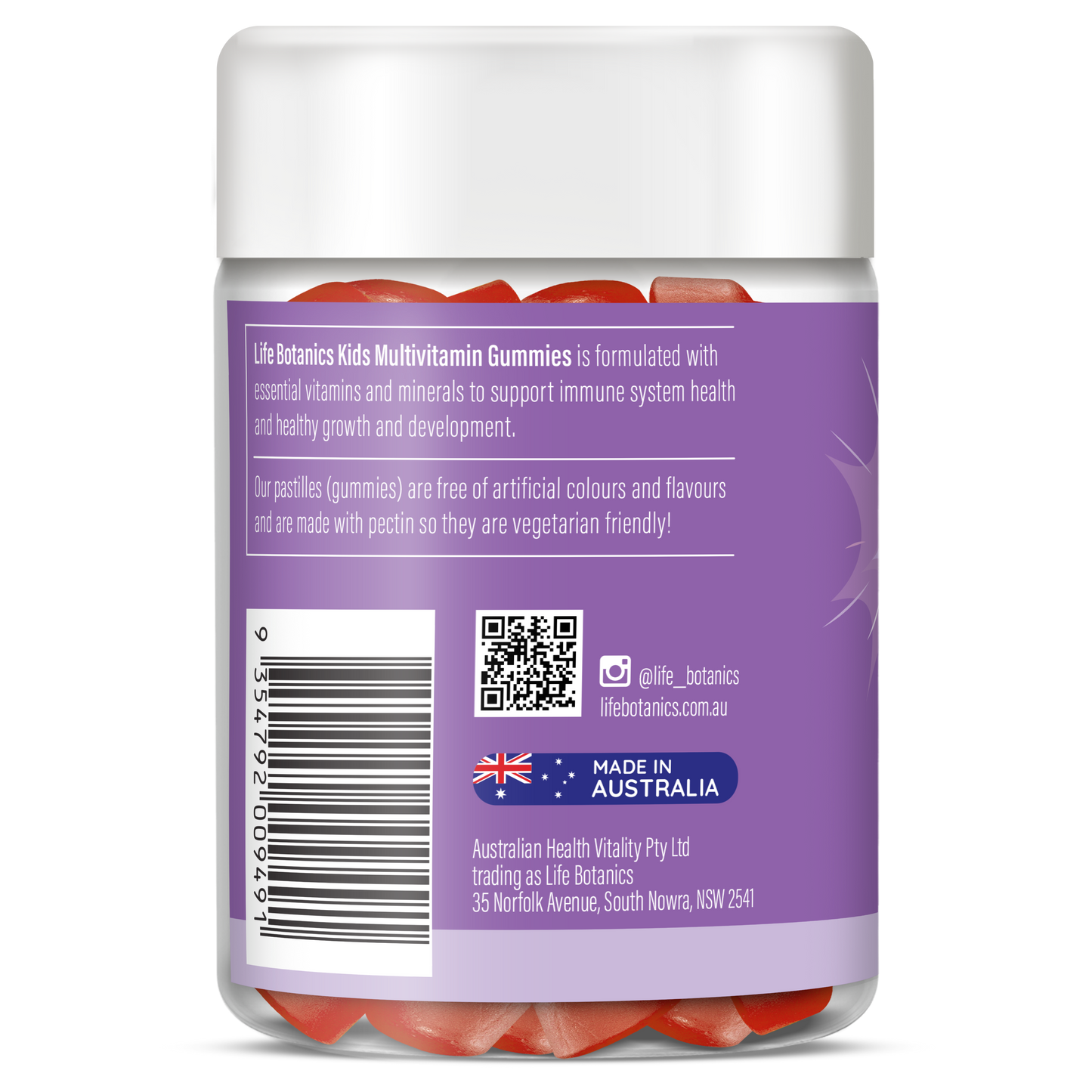 Life Botanics Kids Multivitamin Gummies 90s