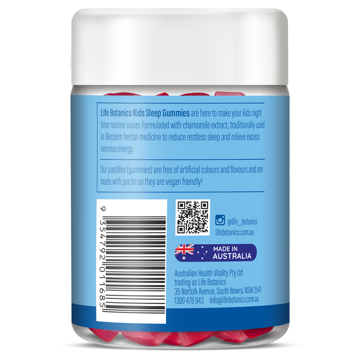 Life Botanics Kids Sleep Gummies 90s