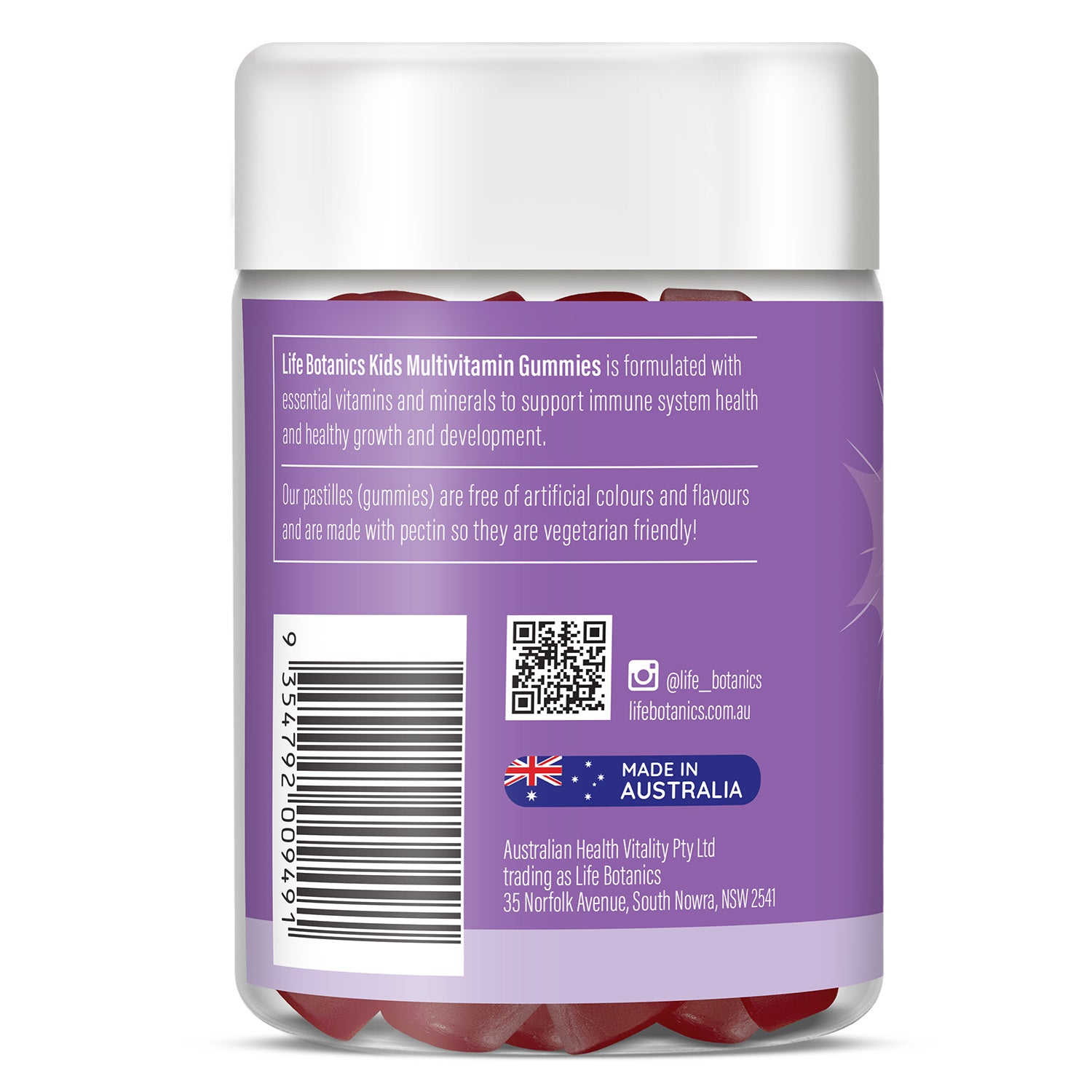 Life Botanics Kids Multivitamin Gummies 90s