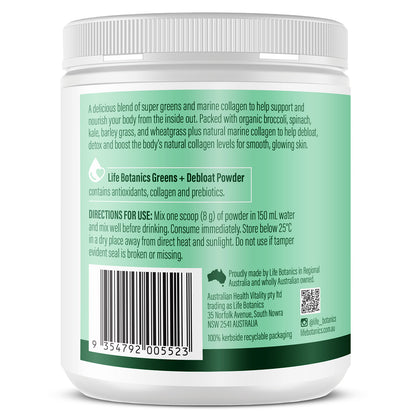 Life Botanics Greens + Debloat 150g