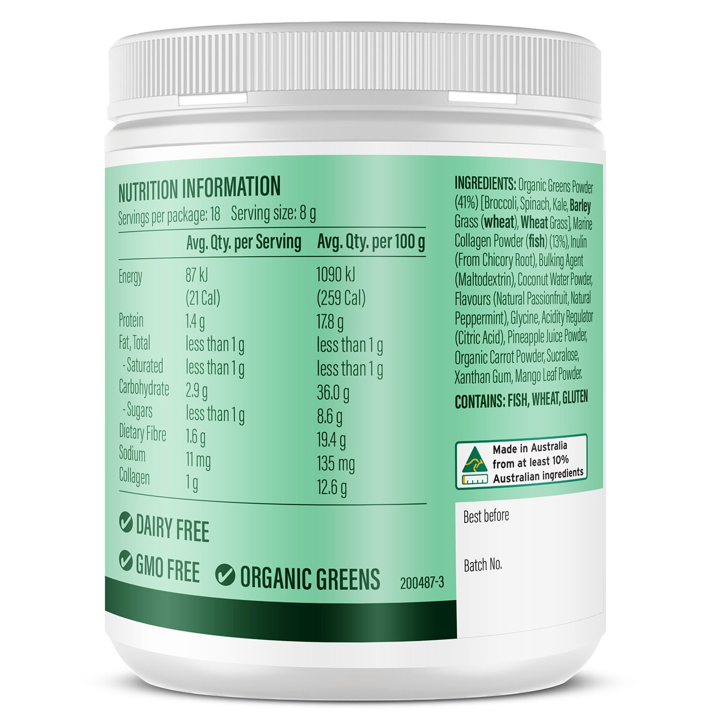Life Botanics Greens + Debloat 150g