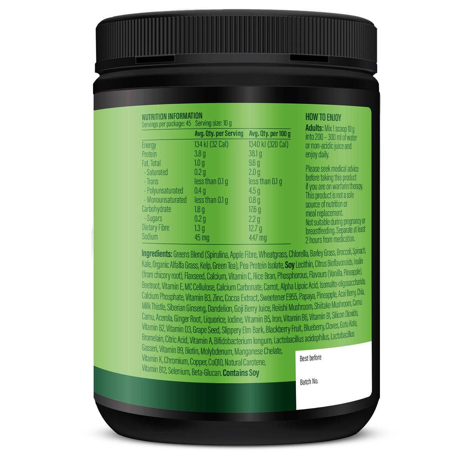 Life Botanics Vitality Greens 450g