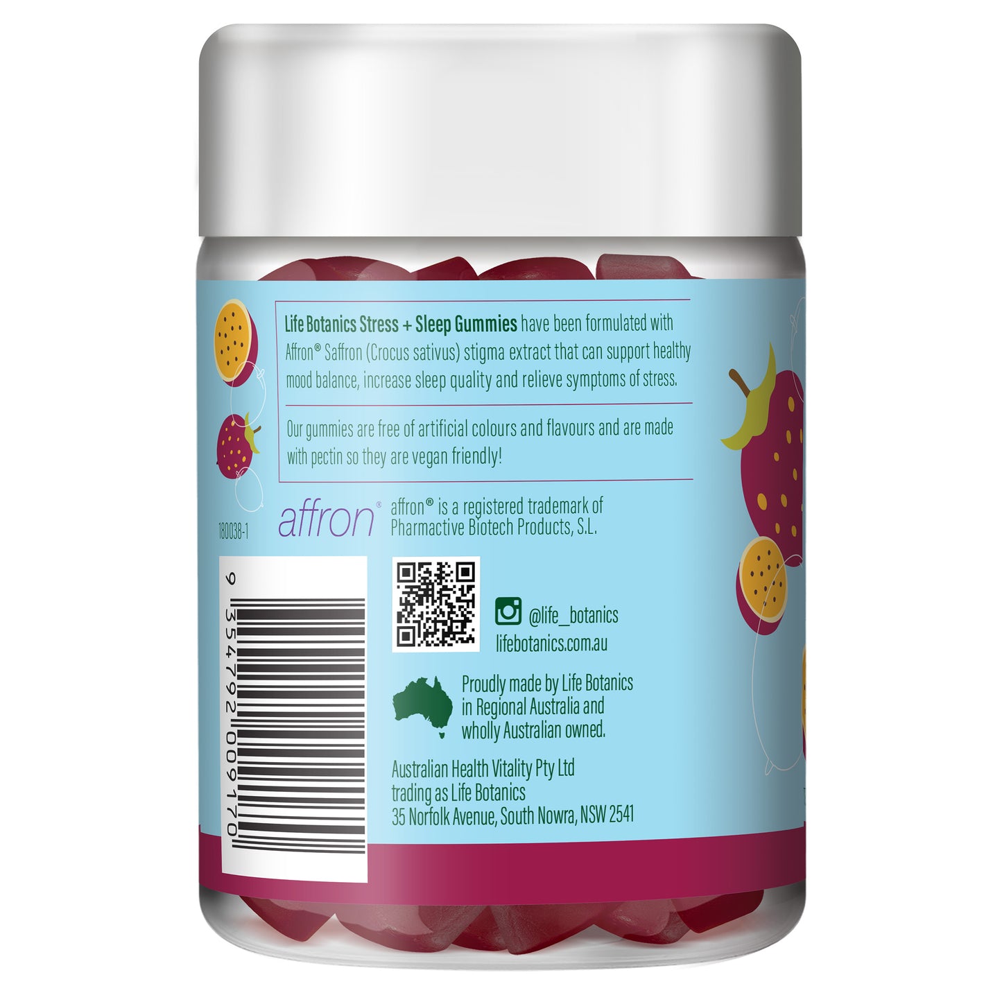 Life Botanics Stress + Sleep Gummies 60s