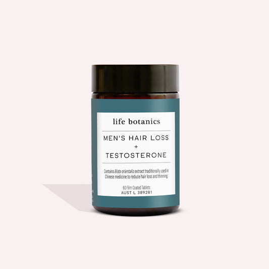 Life Botanics Men's Hair Loss + Testosterone Tablets - September Expiry