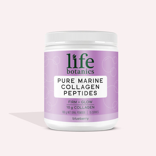 Life Botanics Pure Marine Collagen Peptides Blueberry 160g
