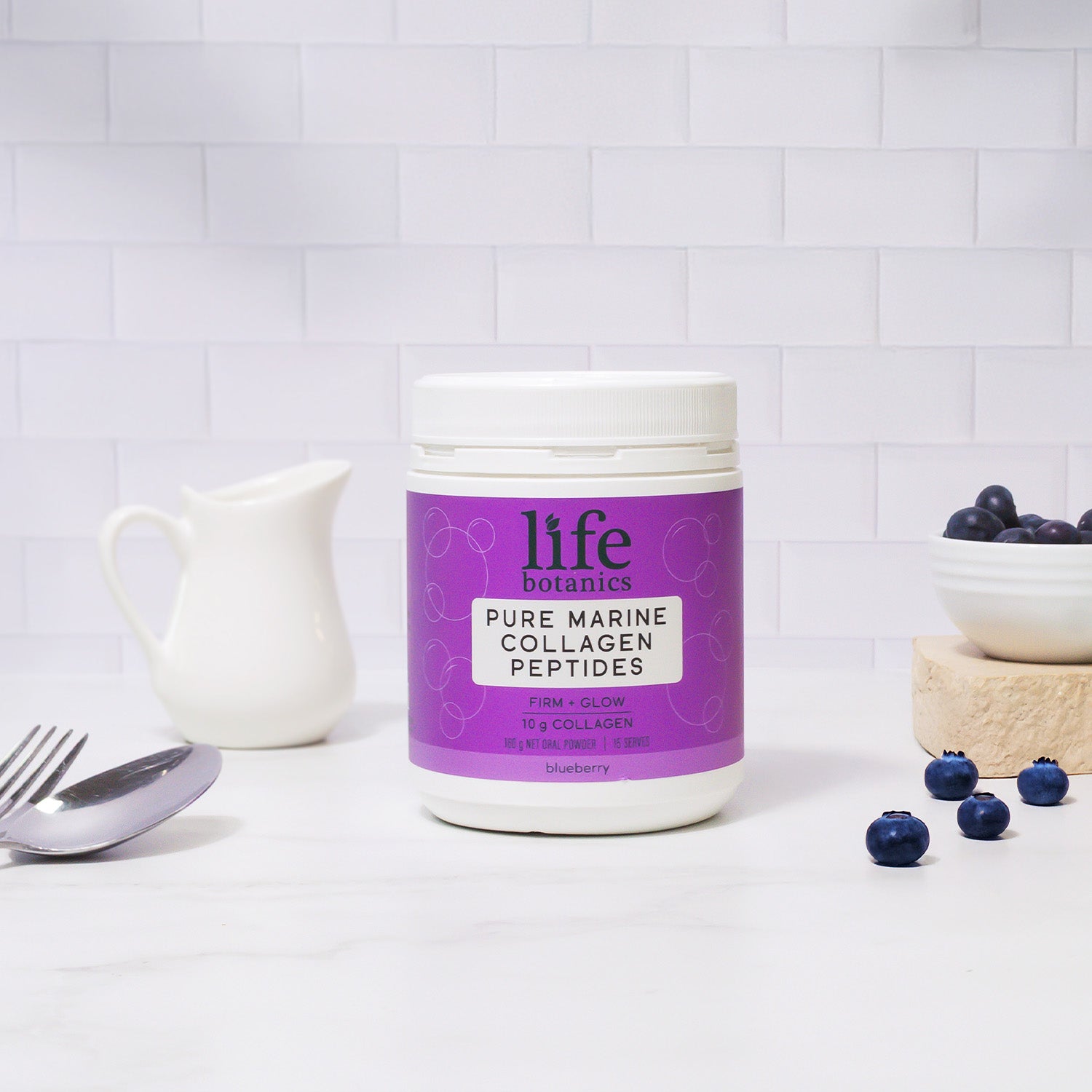 Life Botanics Pure Marine Collagen Blueberry 160g