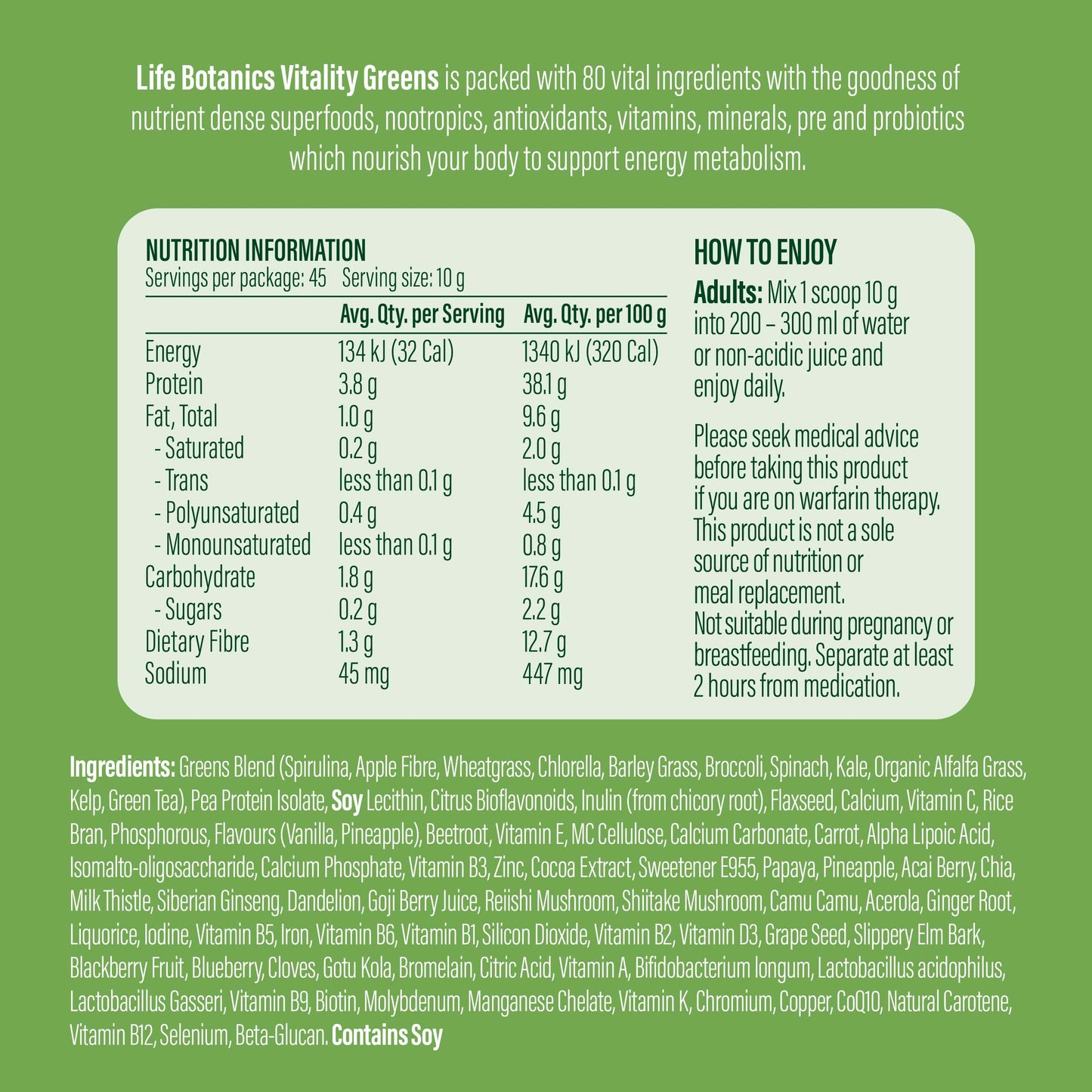 Vitality Greens