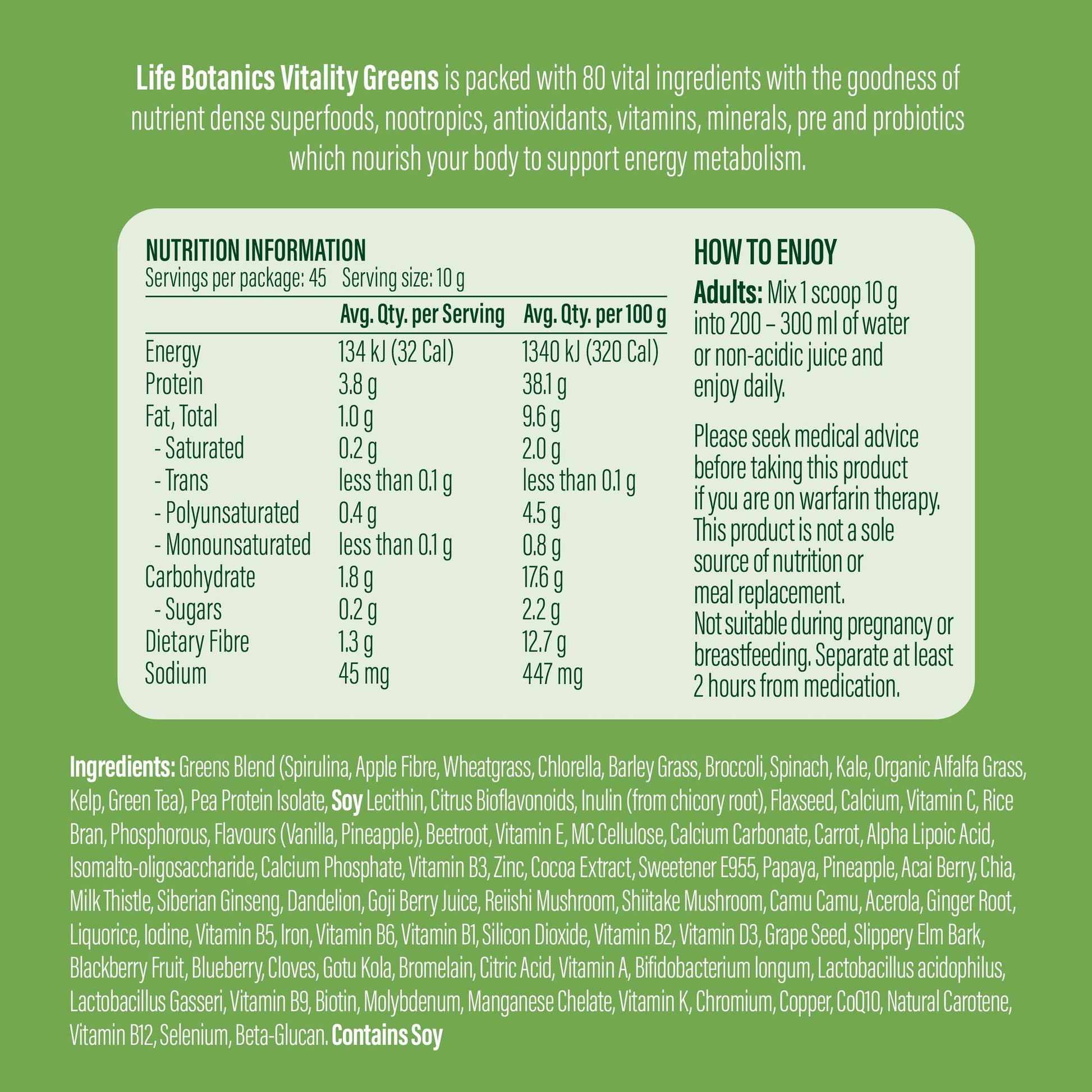 Vitality Greens