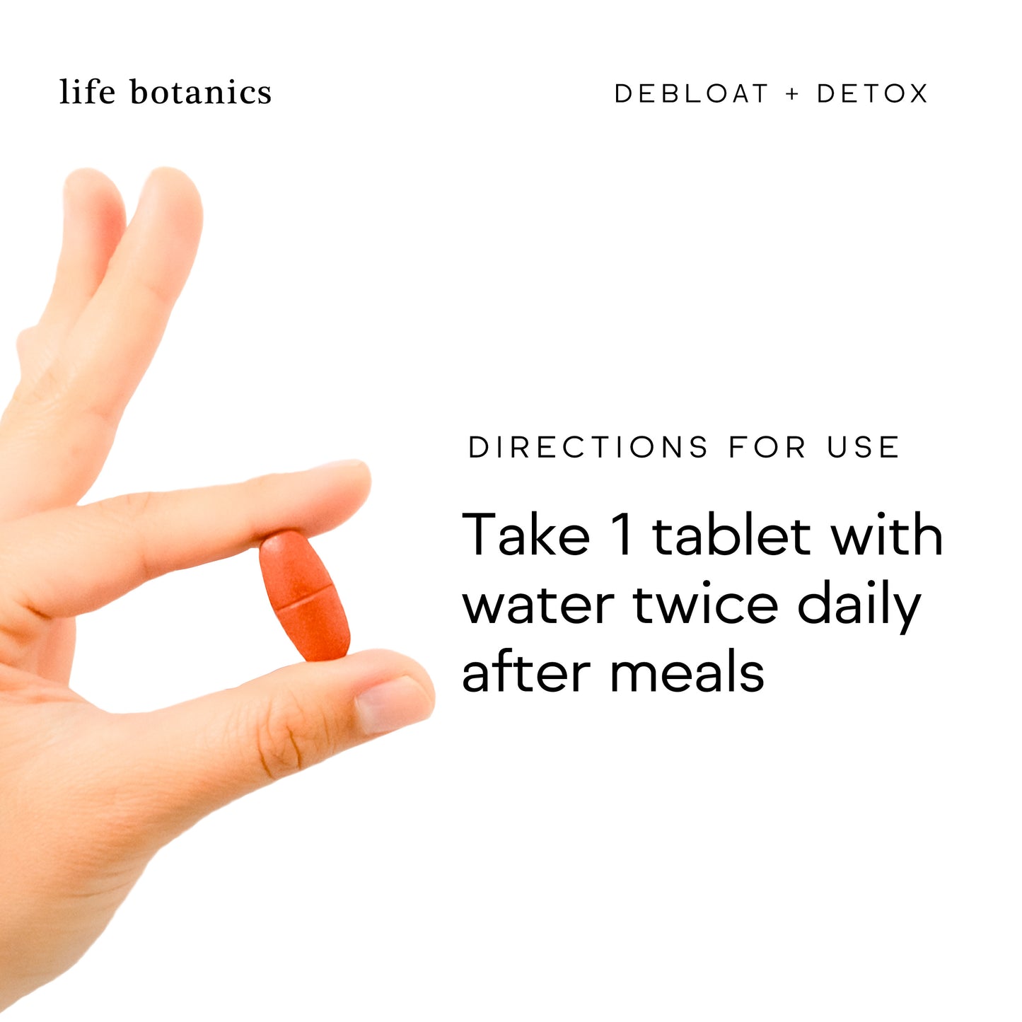 Life Botanics Debloat + Detox Tablets - October Expiry