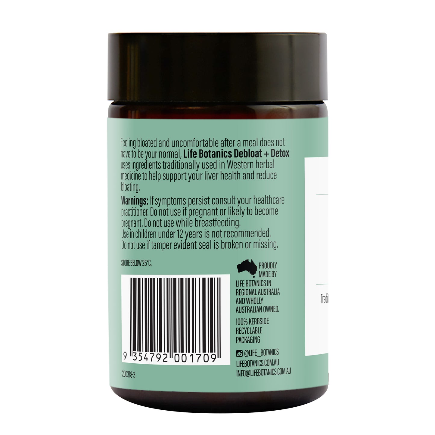 Life Botanics Debloat + Detox Tablets - October Expiry