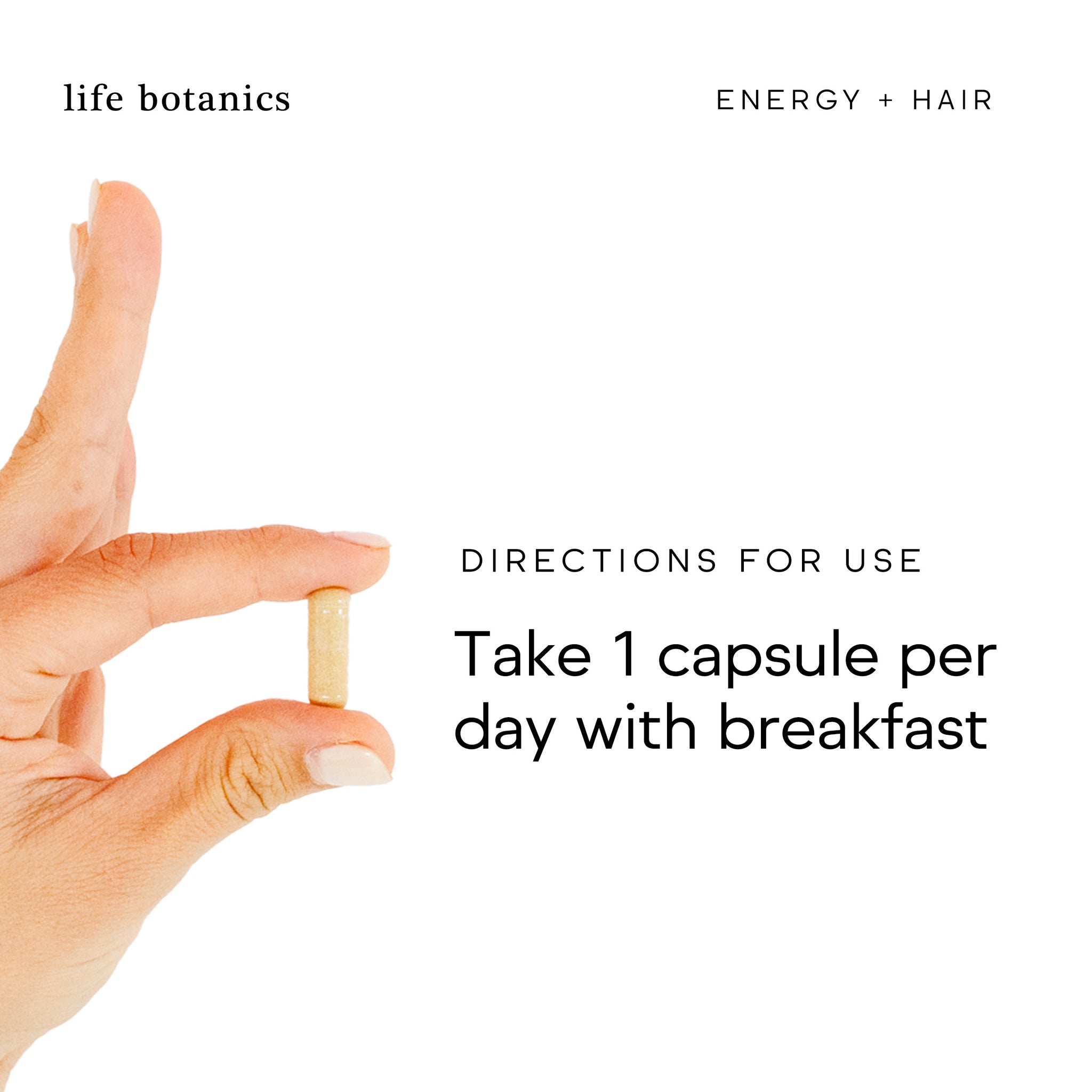 Life Botanics Energy + Hair Capsules