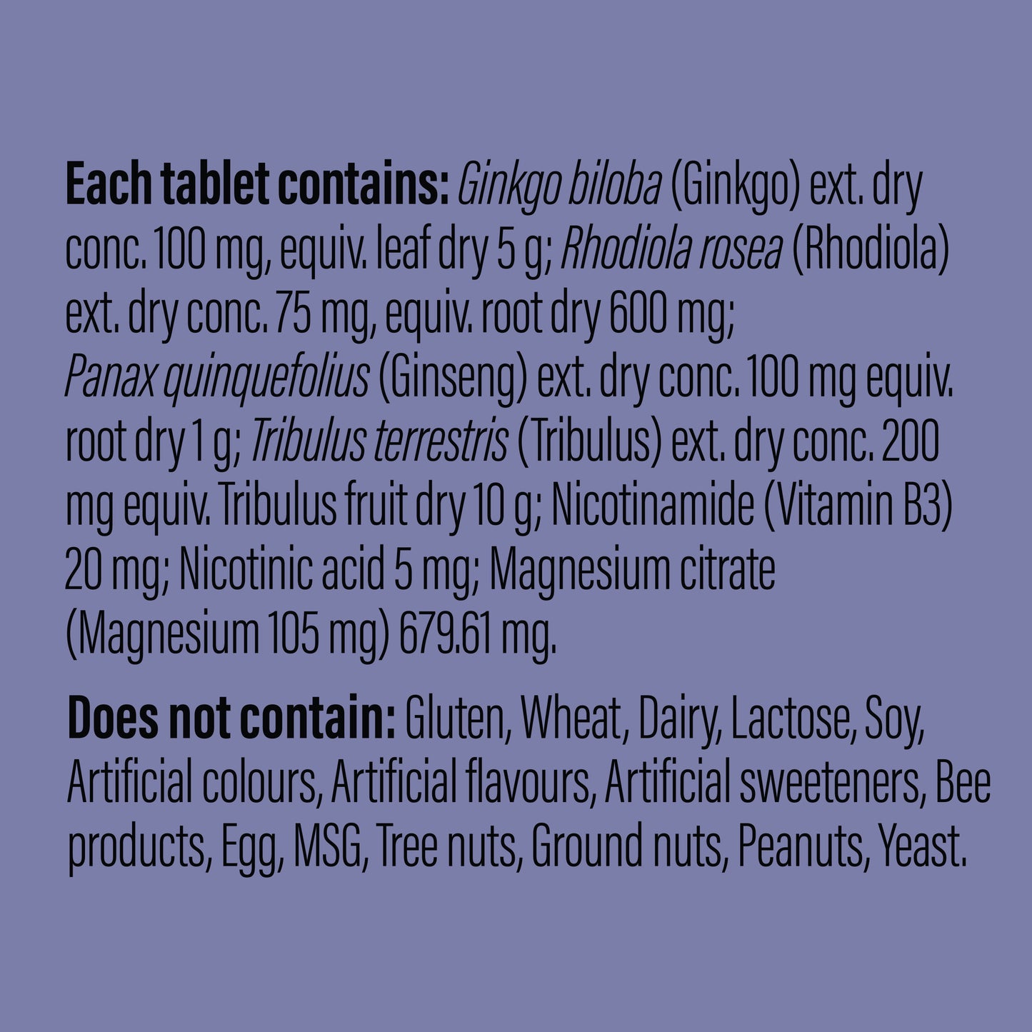 Life Botanics Libido + Energy Tablets - November Expiry