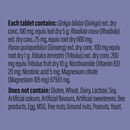 Life Botanics Libido + Energy Tablets - November Expiry