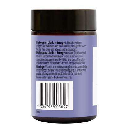 Life Botanics Libido + Energy Tablets - November Expiry