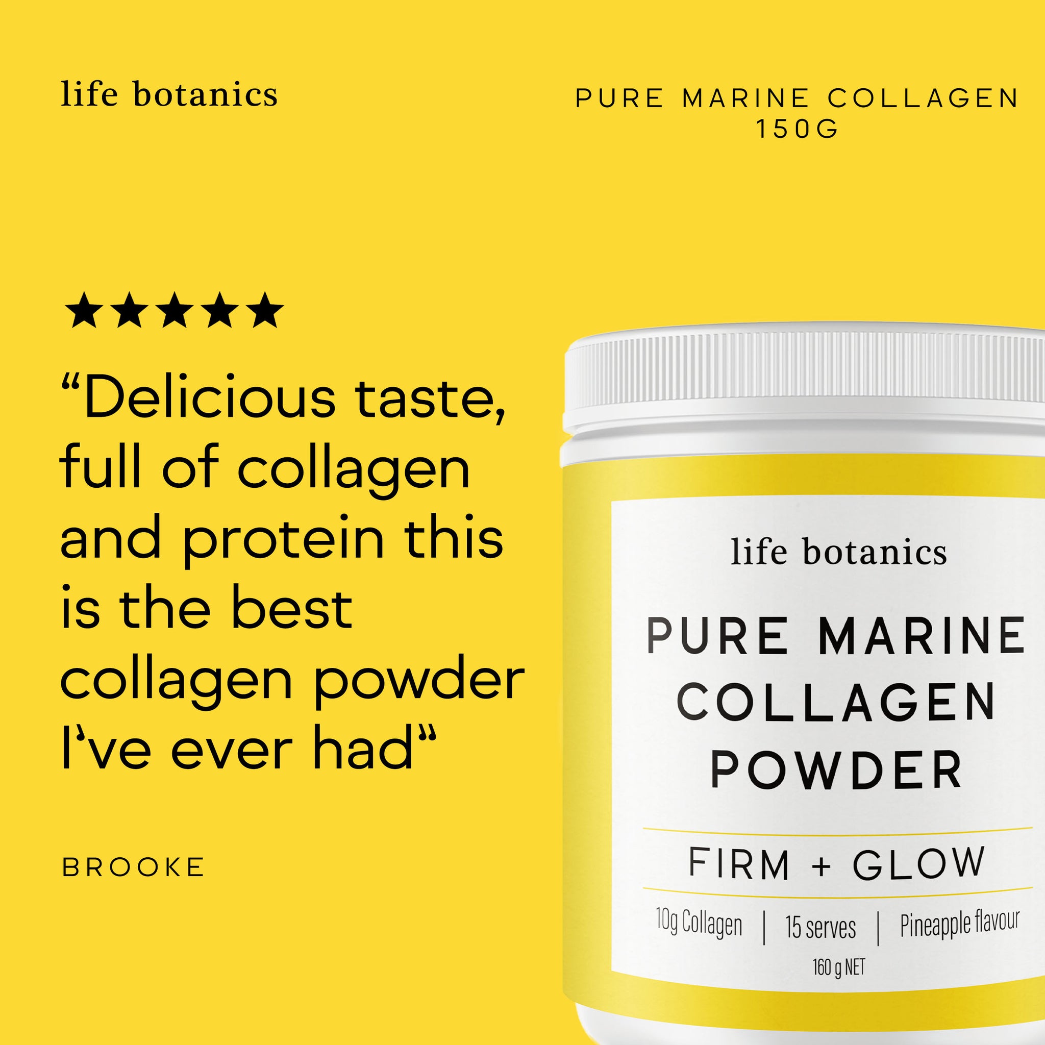 Life Botanics Pure Marine Collagen Pineapple 160g