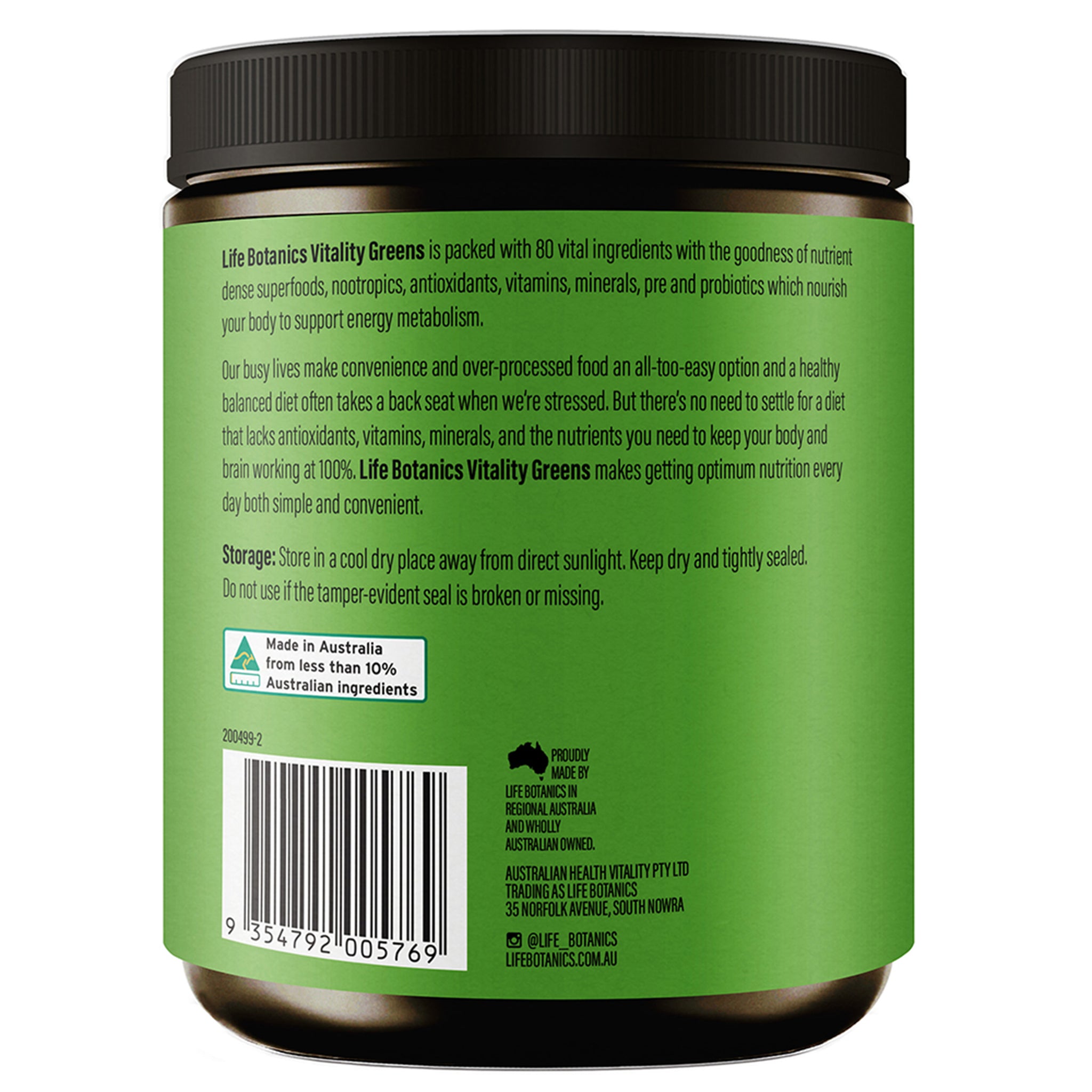 Life Botanics Vitality Greens 450g