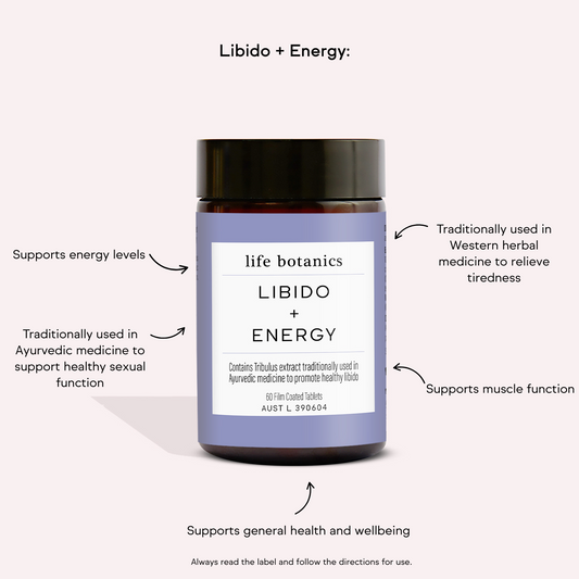 Life Botanics Libido + Energy Tablets - November Expiry