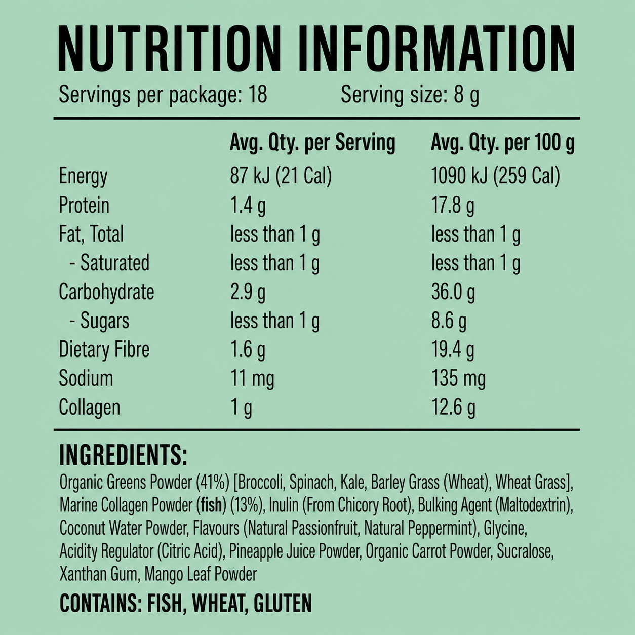 Life Botanics Greens + Debloat 150g