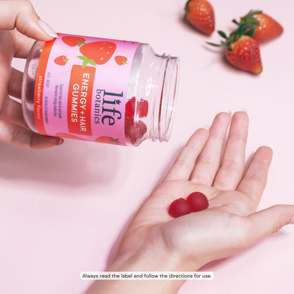 Life Botanics Energy + Hair Gummies 60s