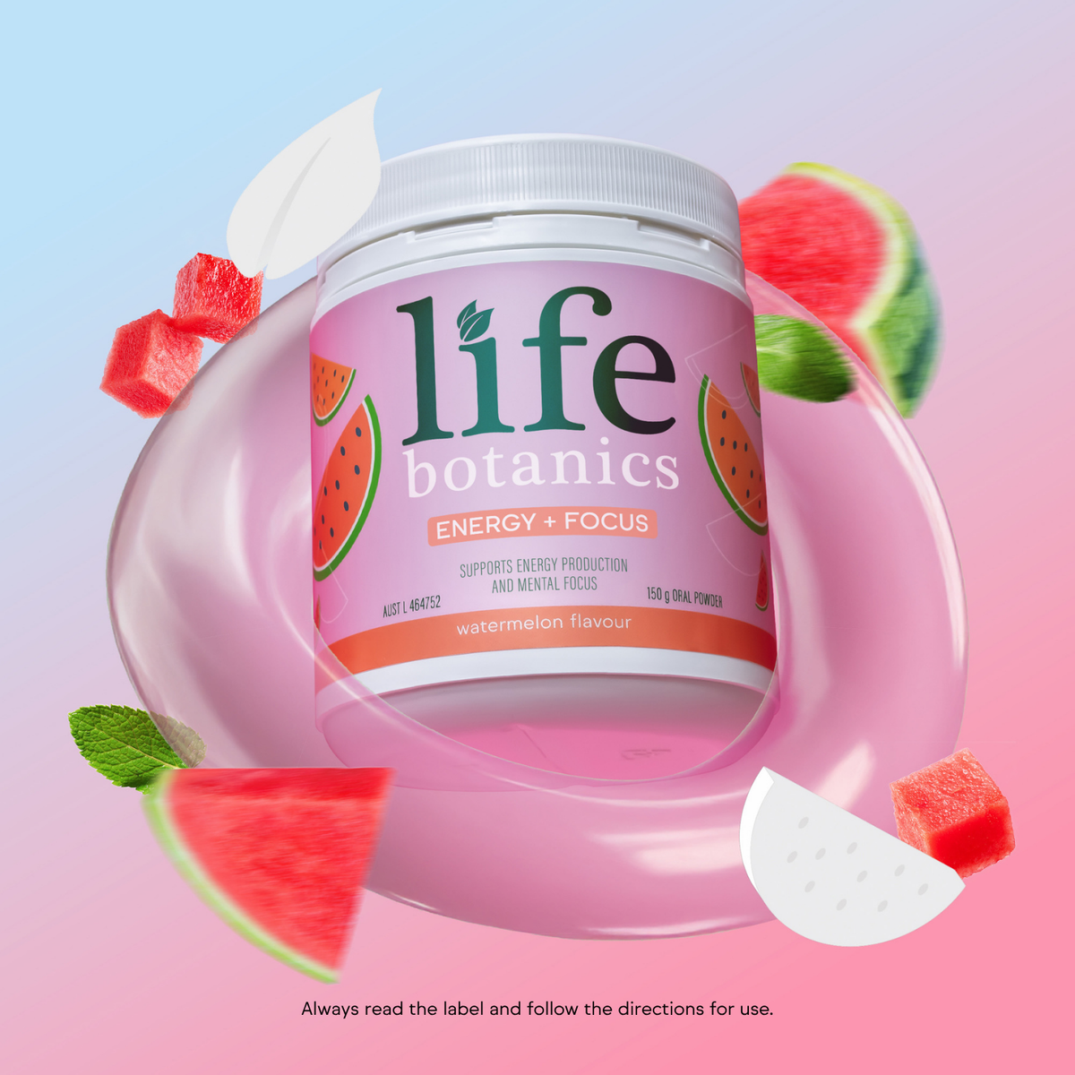 Life Botanics Energy + Focus Watermelon 150g - Dec 2026 Expiry