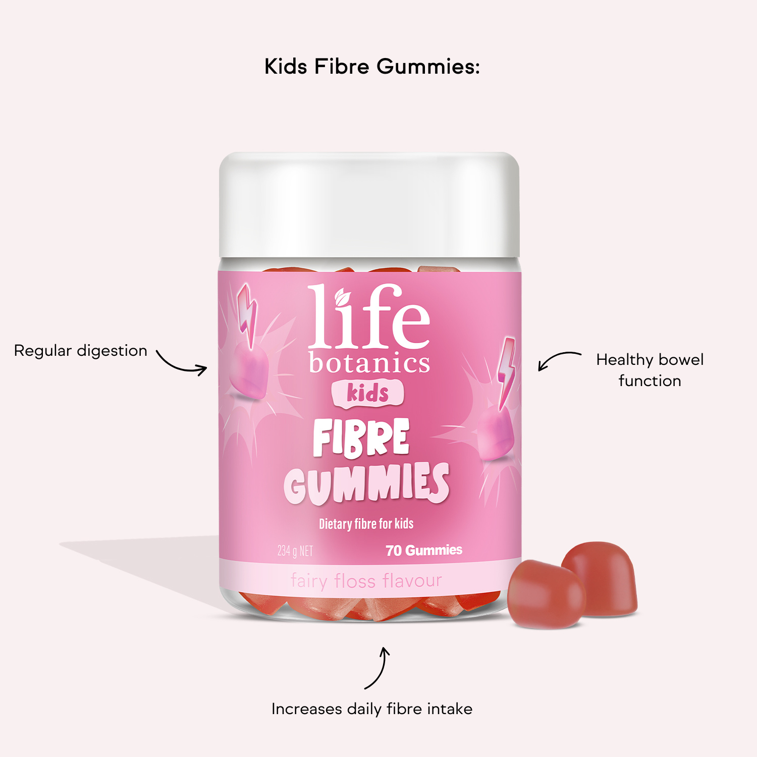 Life Botanics Kids Fibre Gummies 70s