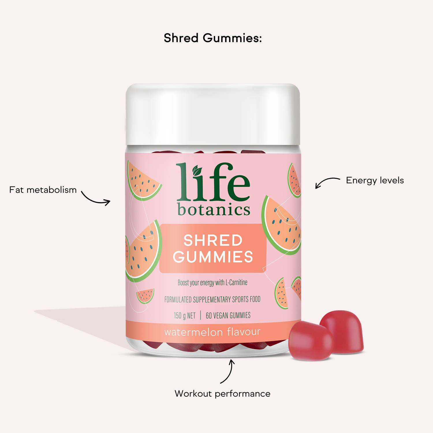 Life Botanics Shred Gummies 60s
