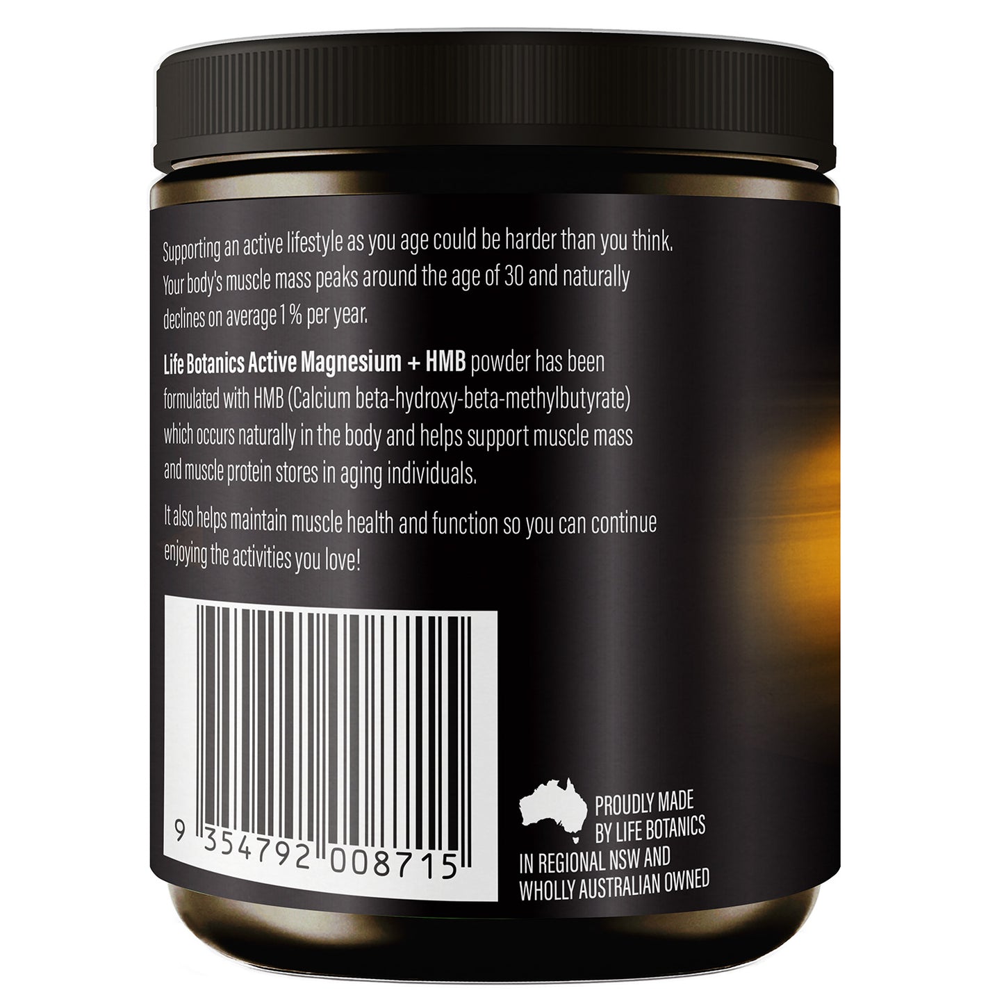 Life Botanics Active Magnesium + HMB 150g - August Expiry