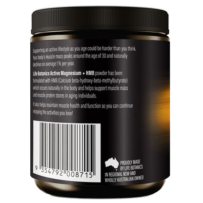 Life Botanics Active Magnesium + HMB 150g - August Expiry
