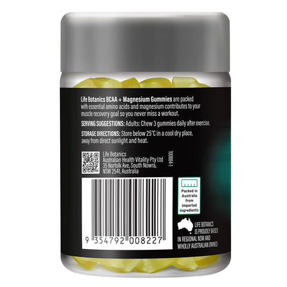 Life Botanics BCAA + Magnesium Gummies 40s - August Expiry
