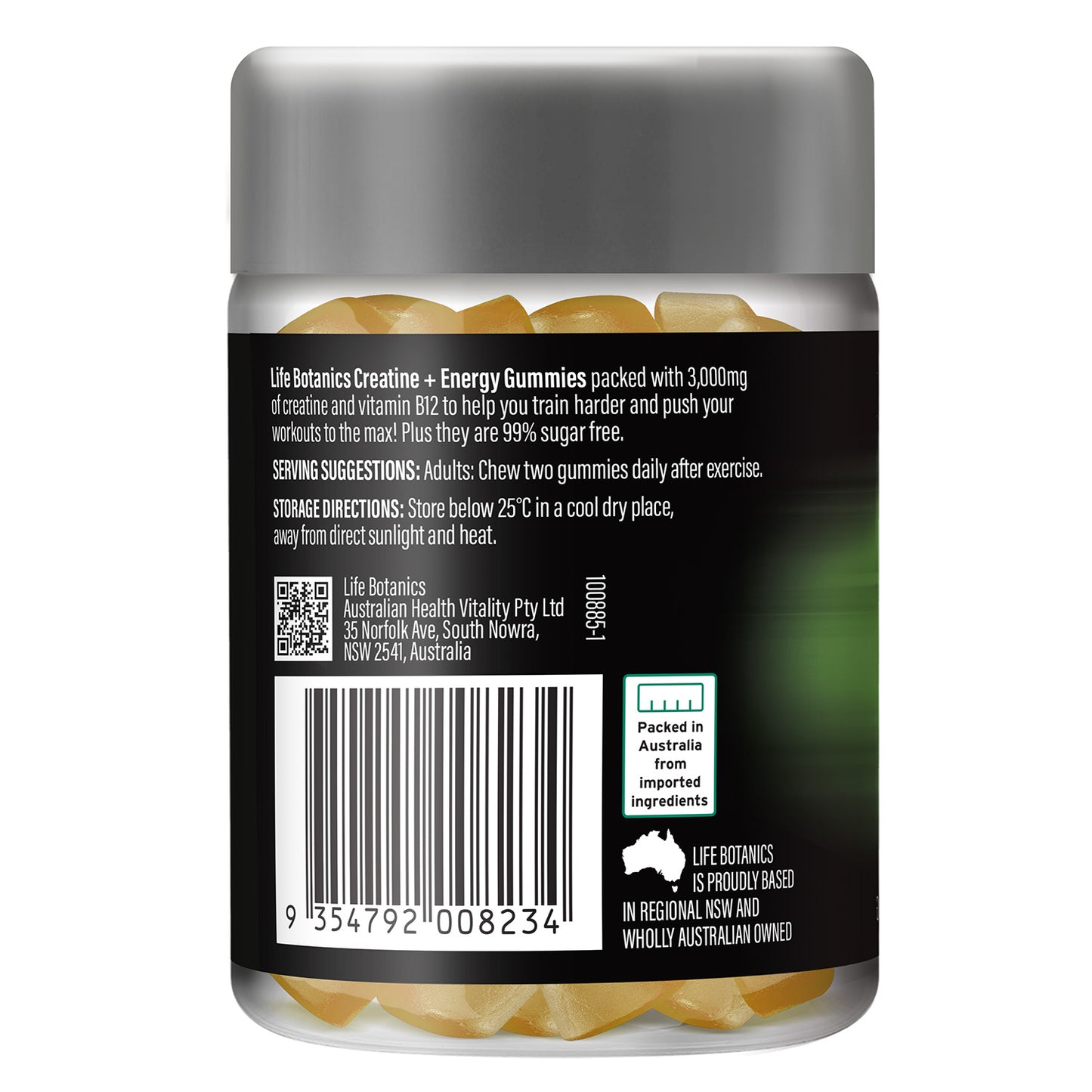 Life Botanics Creatine + Energy Gummies 40s