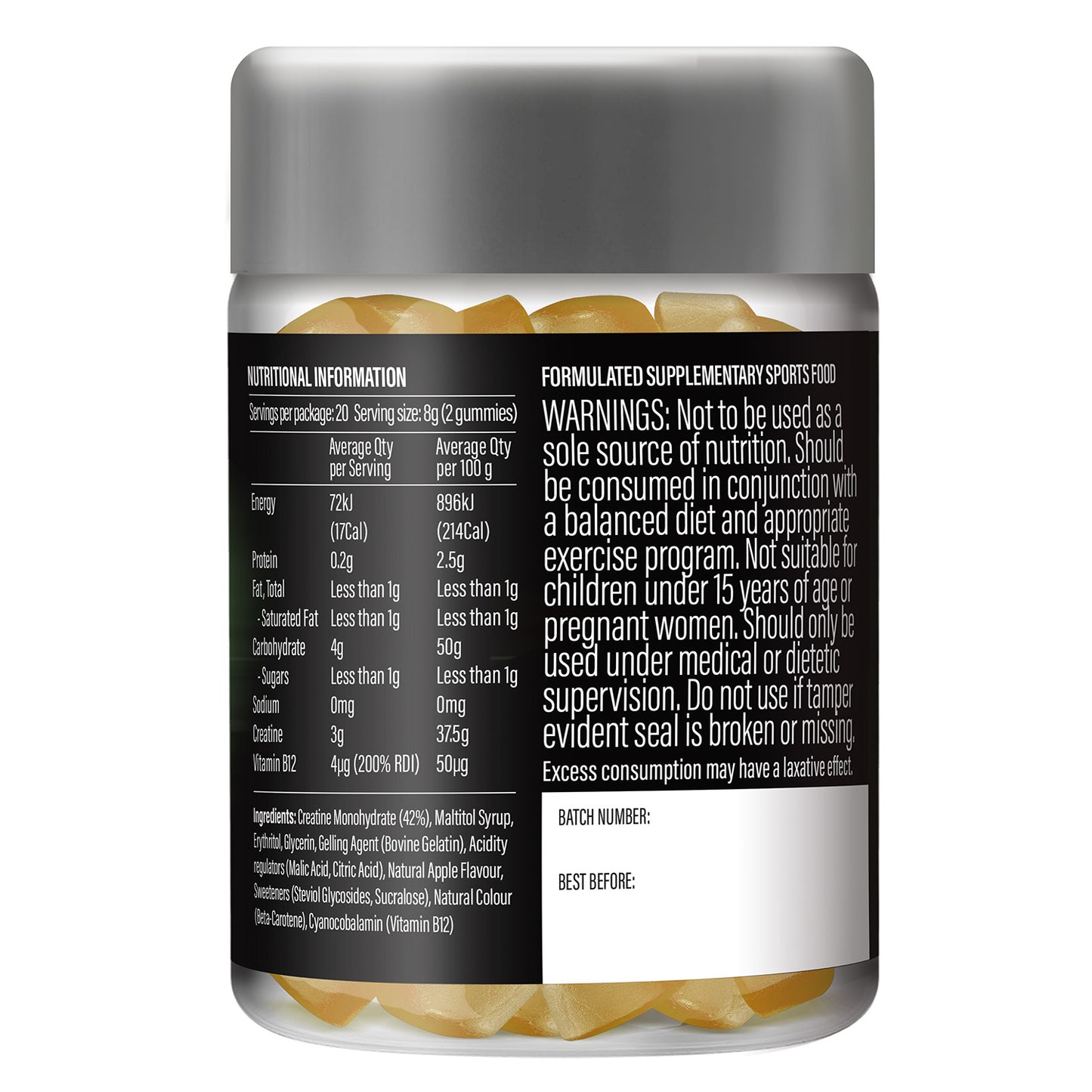 Life Botanics Creatine + Energy Gummies 40s
