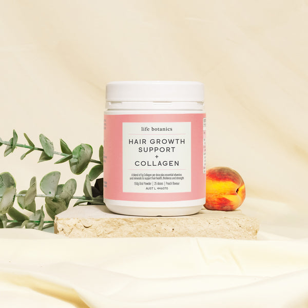 Life Botanics Hair Growth Support + Collagen 150g - August Expiry