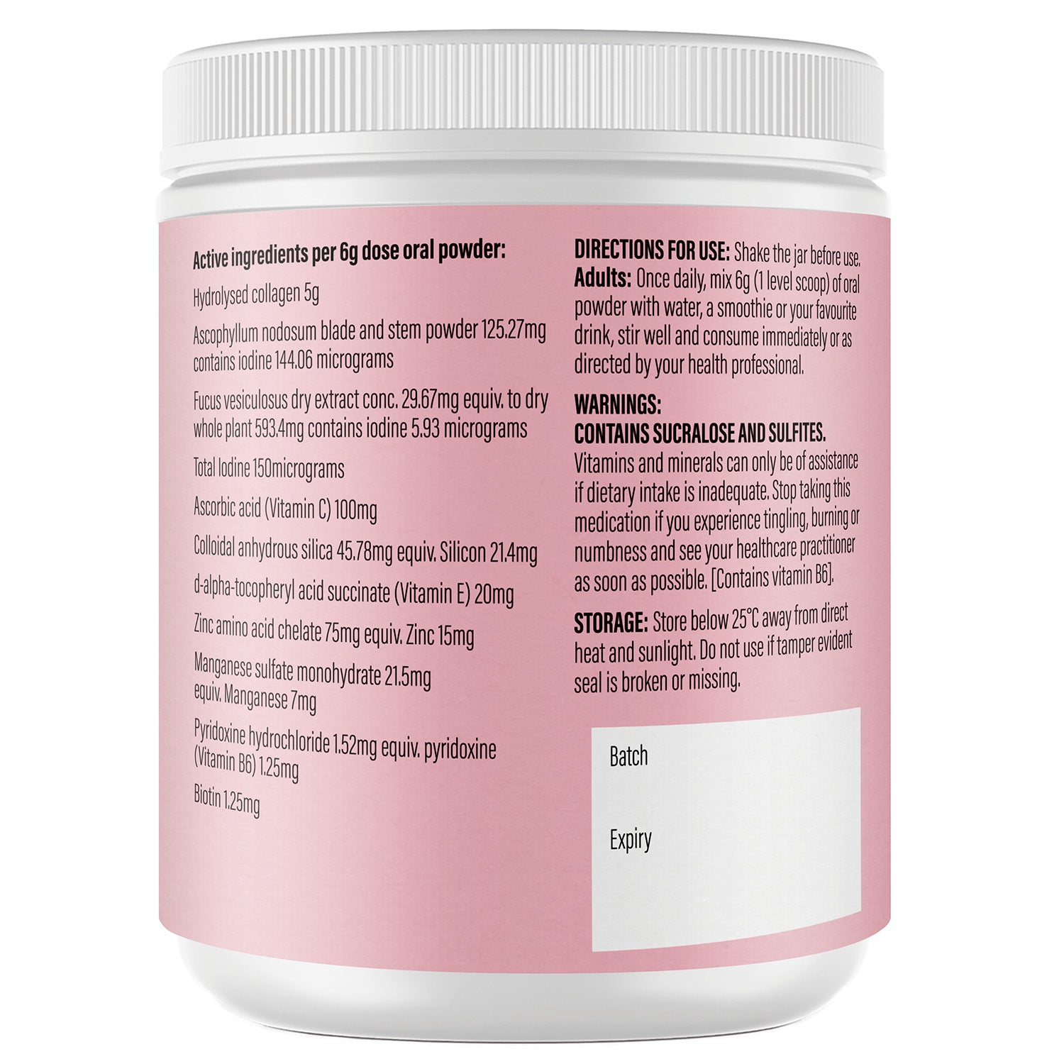 Life Botanics Hair Growth Support + Collagen 150g