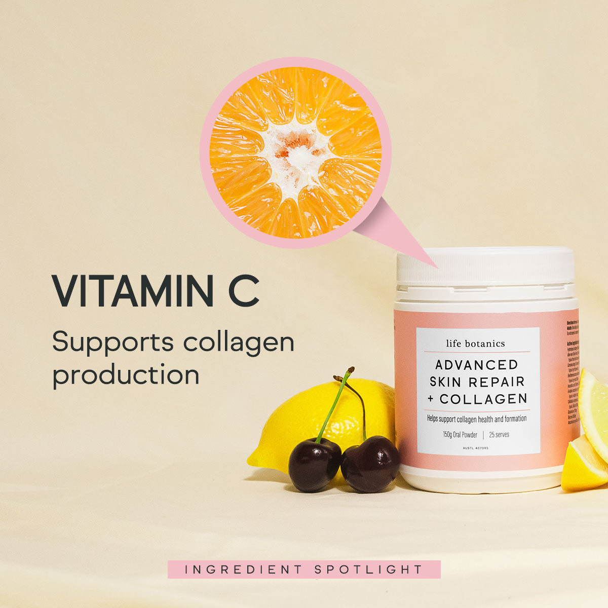 life botanics Advanced Skin Repair + Collagen Vitamin C 180