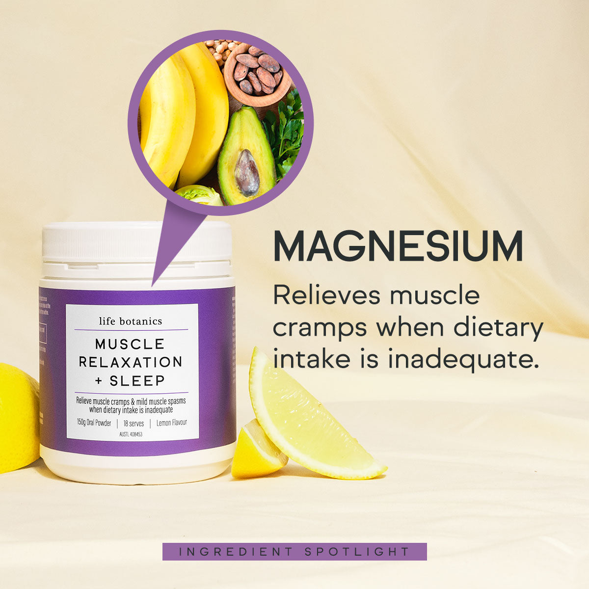 life botanics Muscle Relaxation + Sleep Magnesium 180