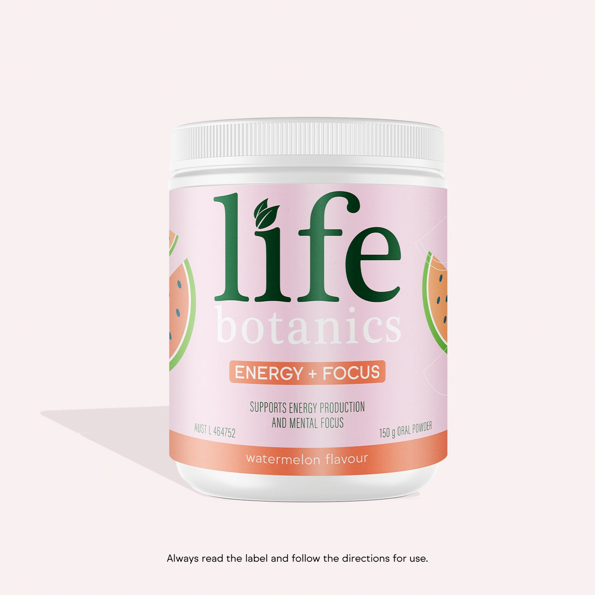 Life Botanics Energy + Focus Watermelon 150g - Dec 2026 Expiry