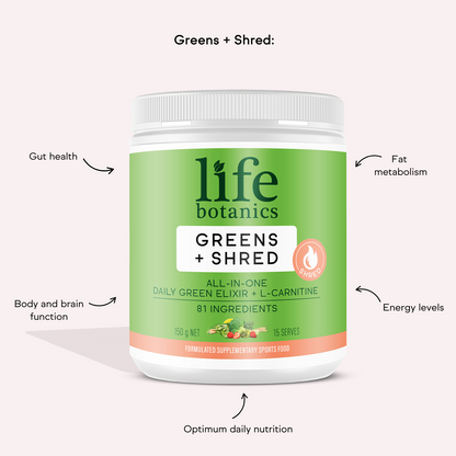 Life Botanics Greens + Shred 150g