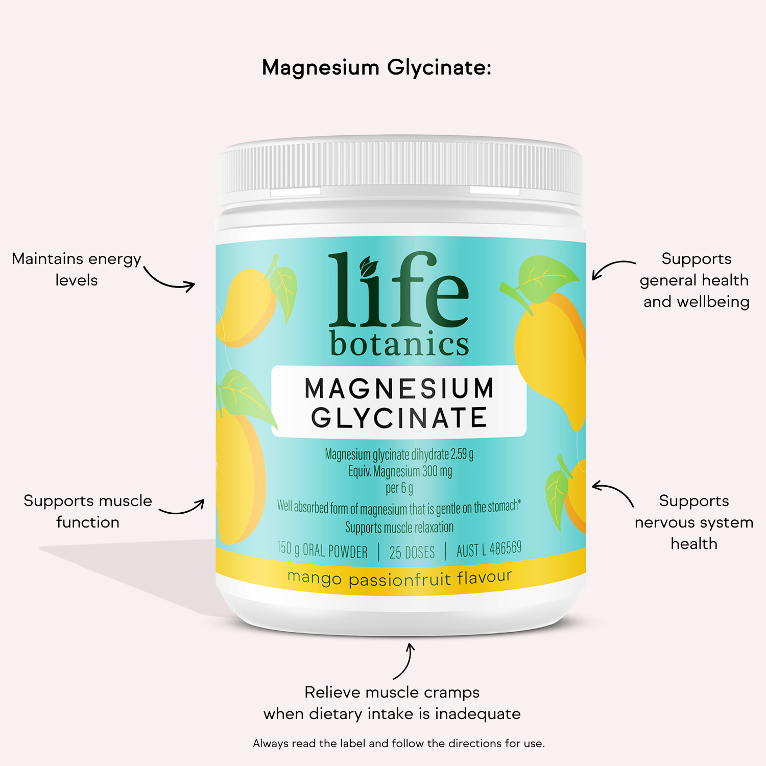Life Botanics Magnesium Glycinate 150g