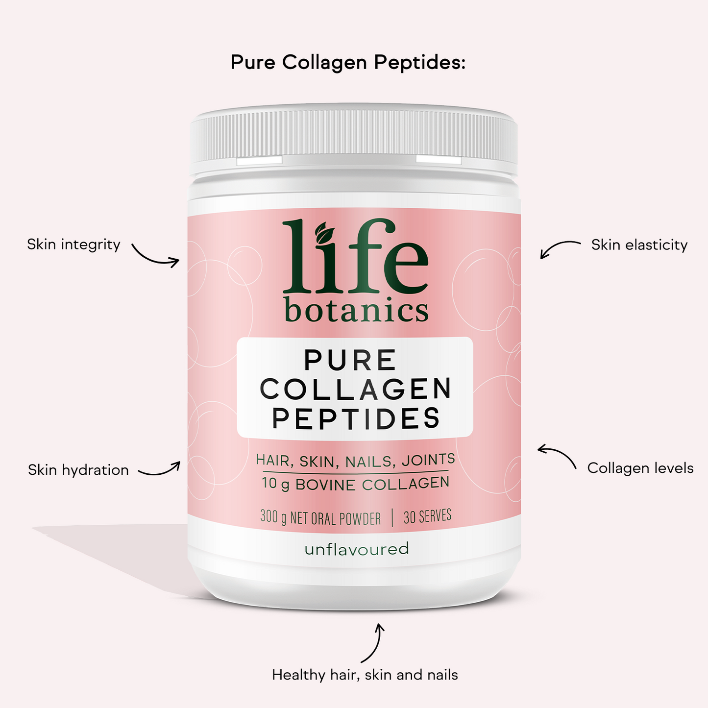 Life Botanics Pure Collagen Peptides 300g