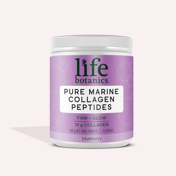 Life Botanics Pure Marine Collagen Peptides Blueberry 160g