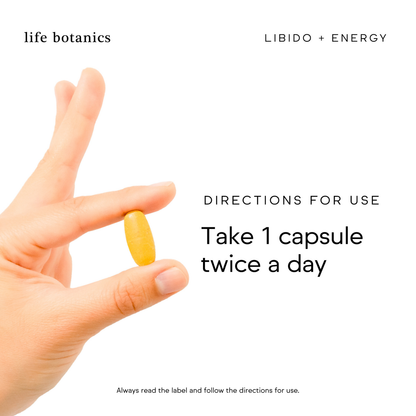 Life Botanics Libido + Energy Tablets - November Expiry
