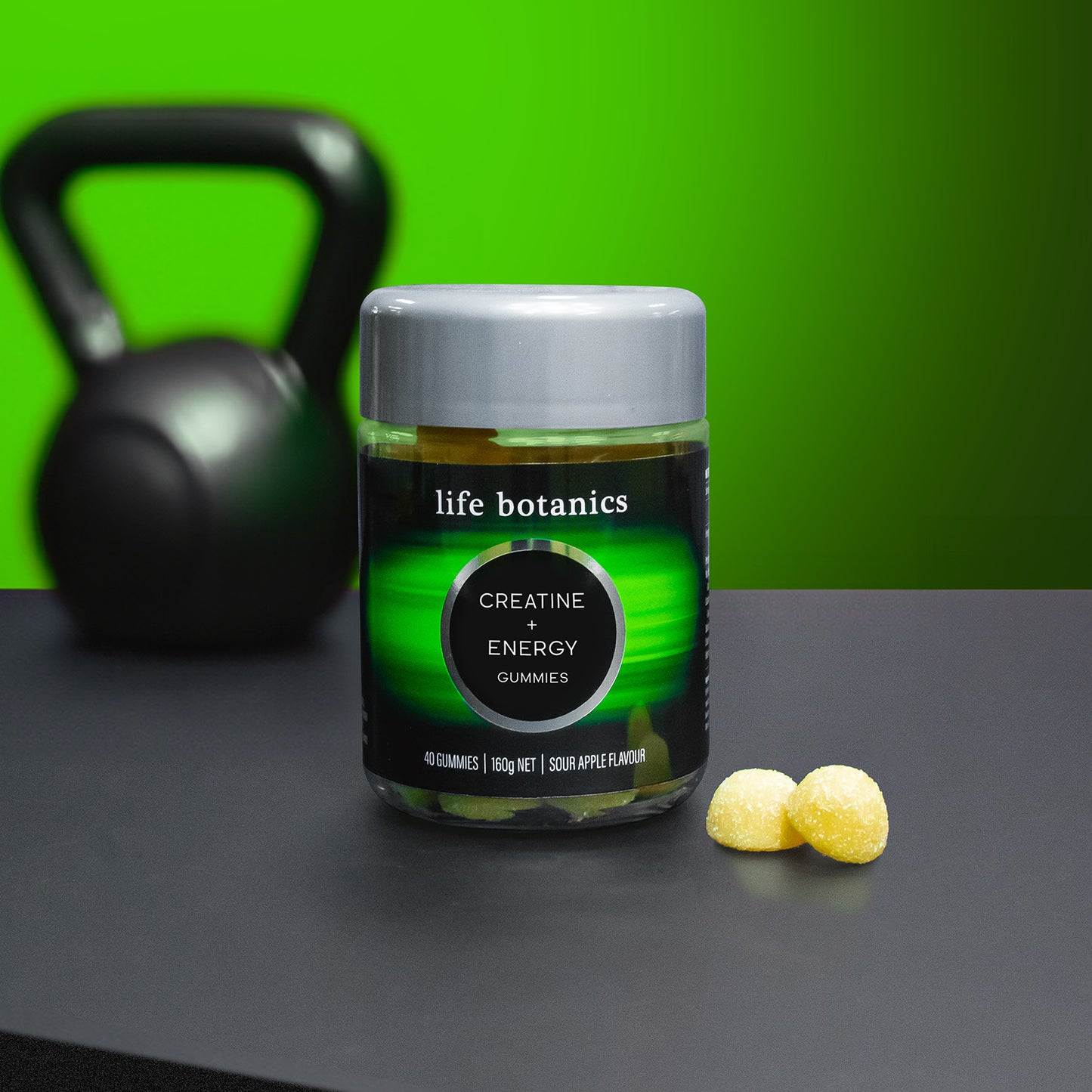 Life Botanics Creatine + Energy Gummies 40s — front of pack