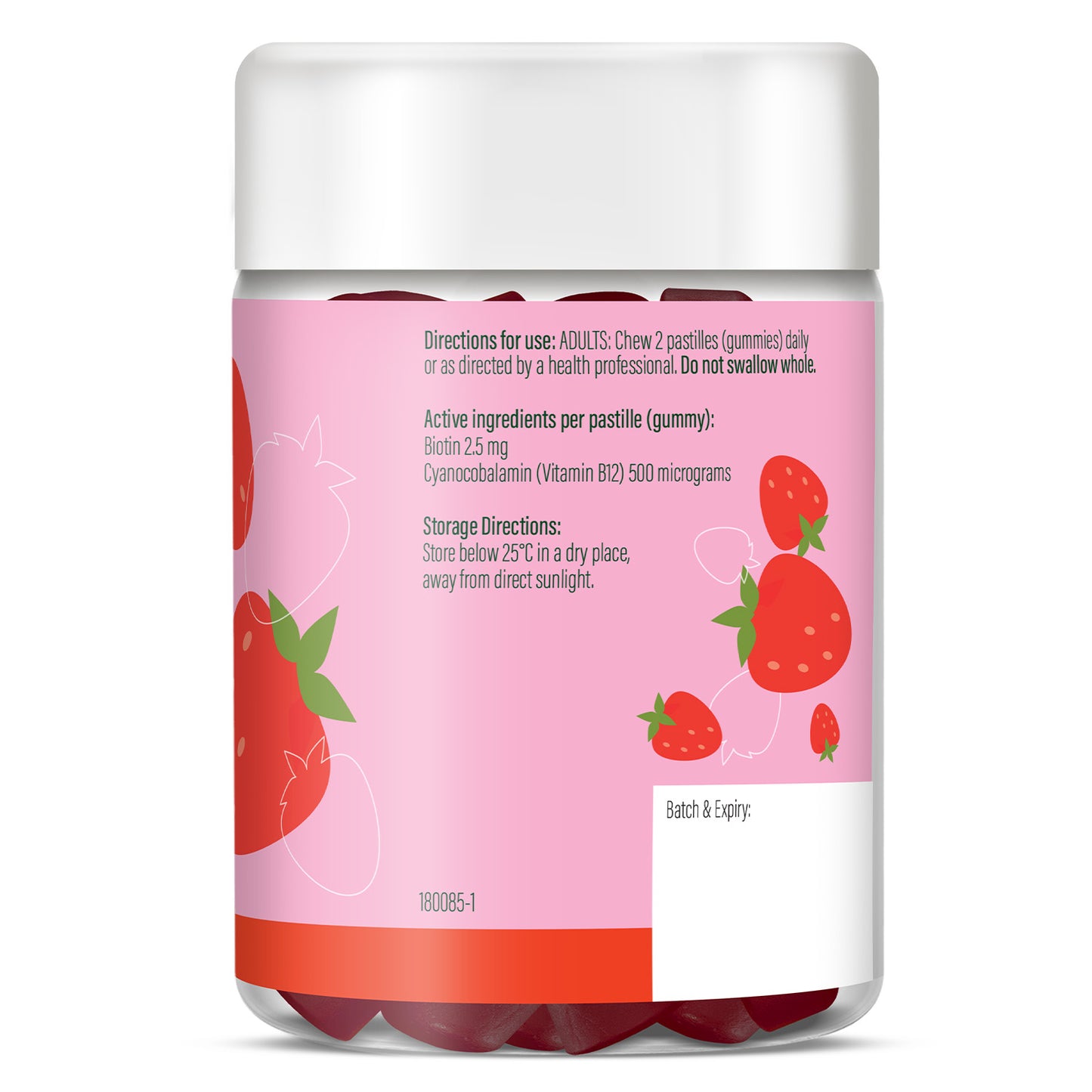 Life Botanics Energy + Hair Gummies 60s — additional pack detail photo