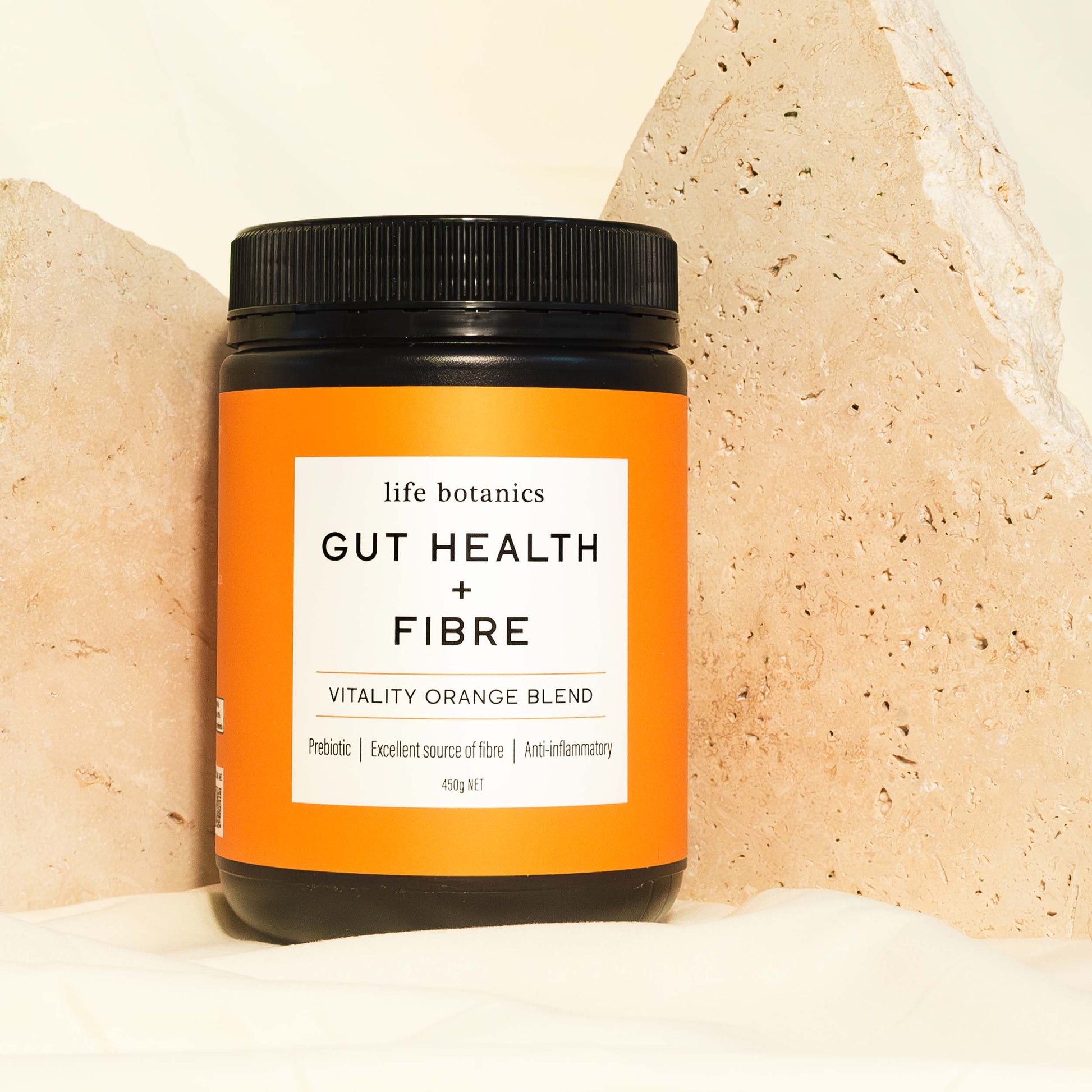 Life Botanics Gut Health + Fibre 450g — front of pack
