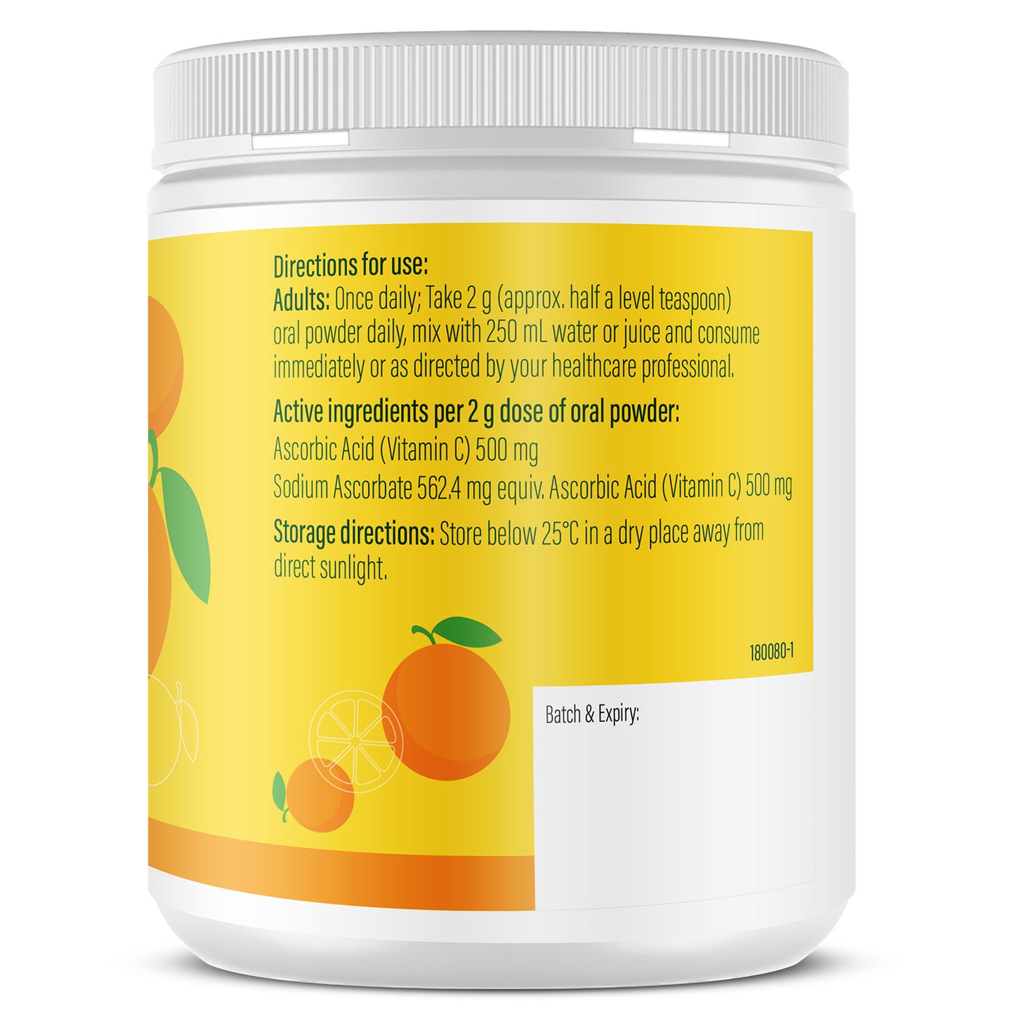 Life Botanics High Strength Vitamin C 150g — additional pack detail photo
