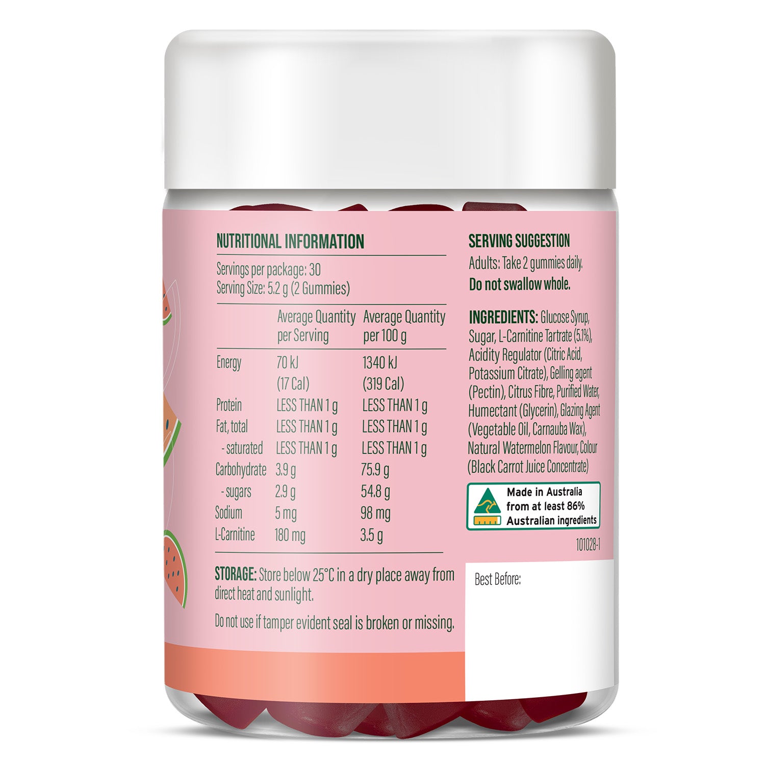 Life Botanics Shred Gummies 60s — additional pack detail photo