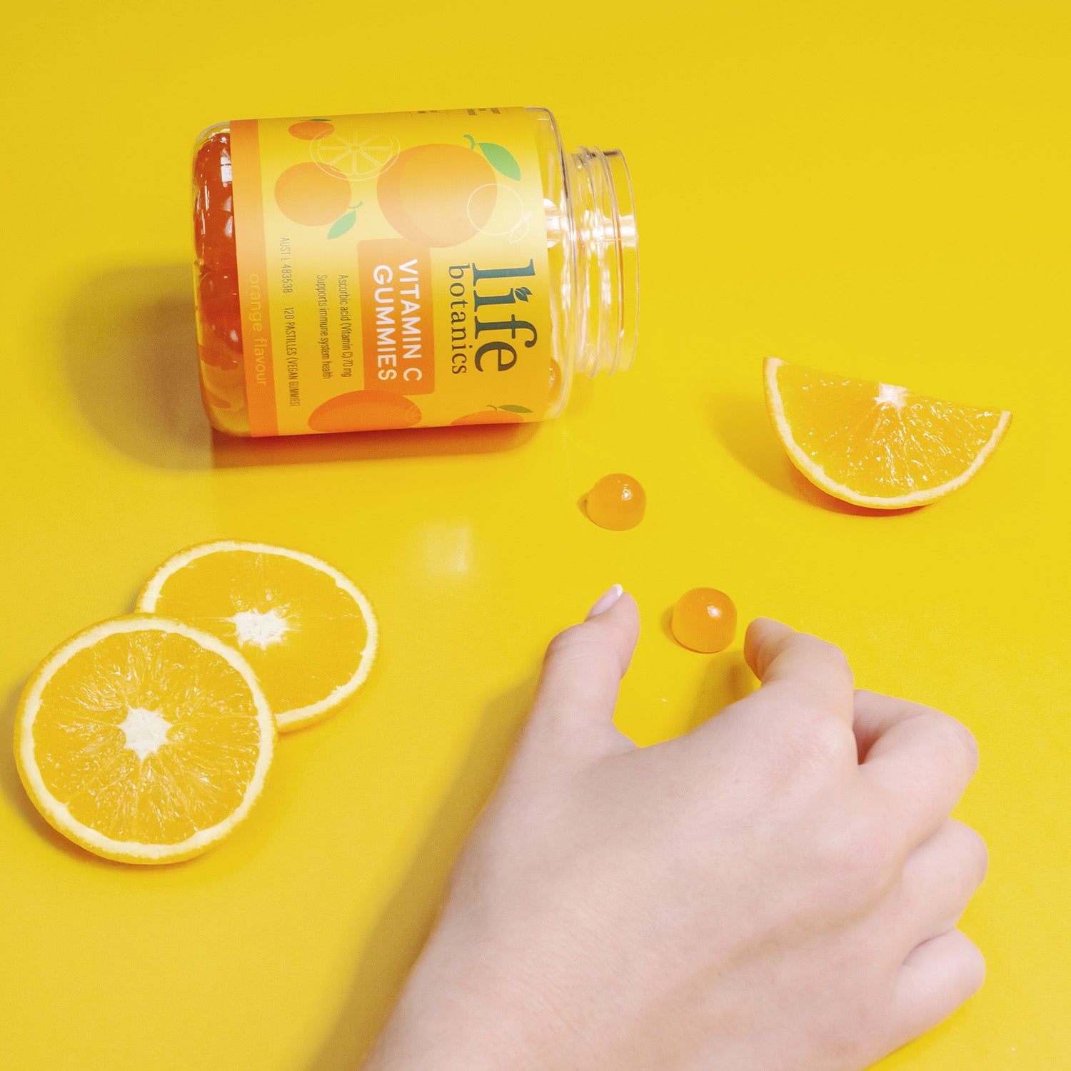 Life Botanics Vitamin C Gummies 120s — lifestyle photo