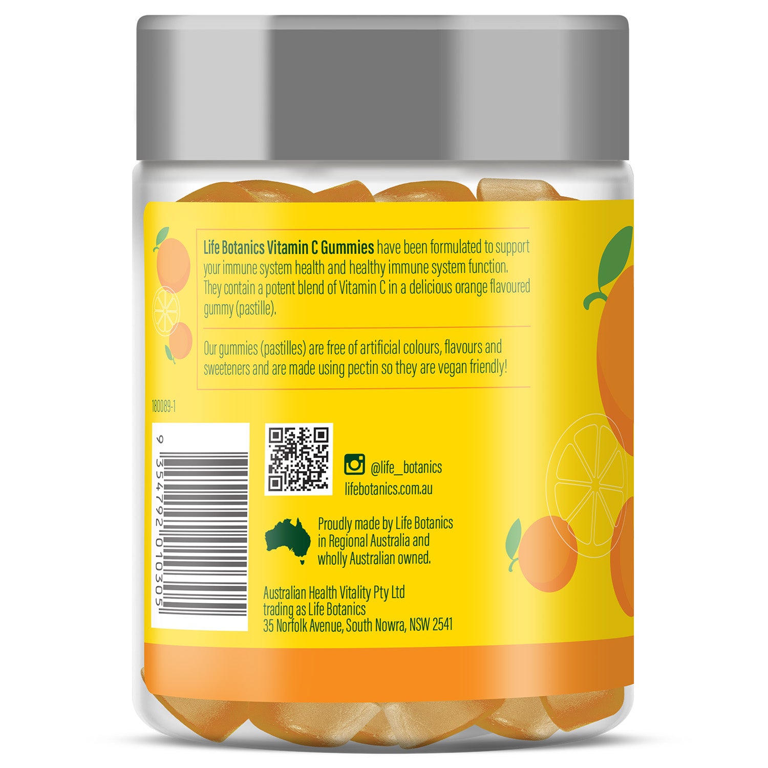 Life Botanics Vitamin C Gummies 120s — pack detail photo